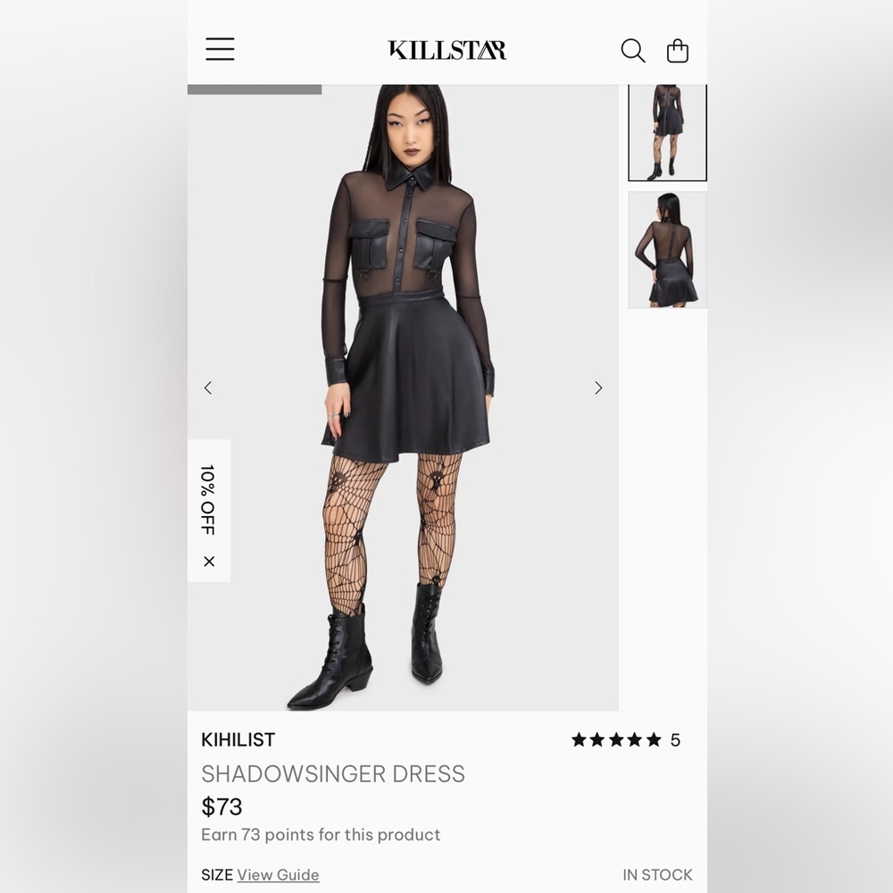 Killstar Shadowsinger Dress